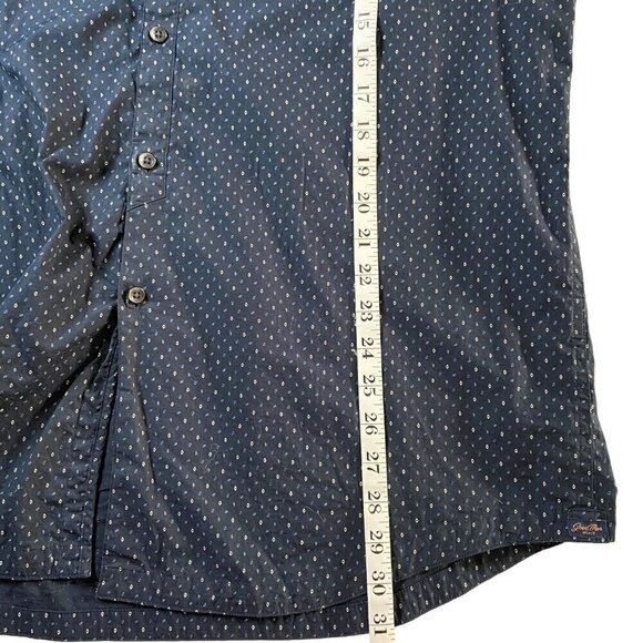 Good Man Brand Long Sleeve Button-Up Shirt in Navy Dot at Nordstrom, Size XXL - Picture 5 of 8